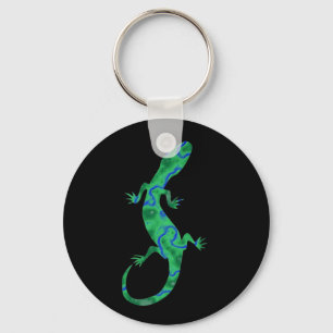 Green Gecko Key Ring