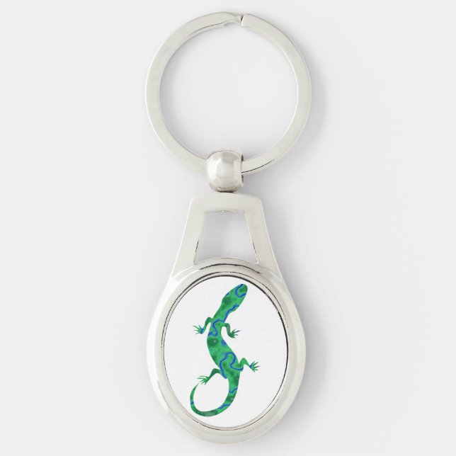 Green Gecko Key Ring (Front)