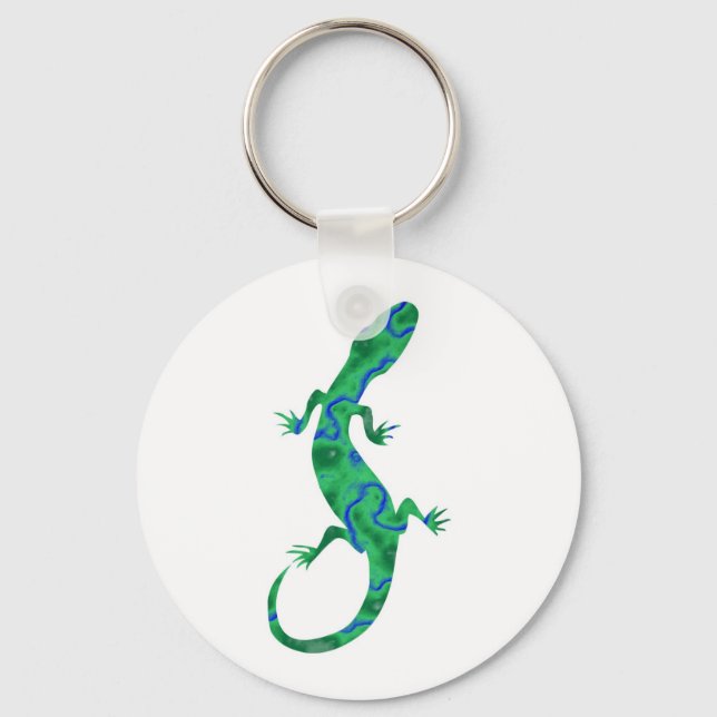 Green Gecko Key Ring (Front)