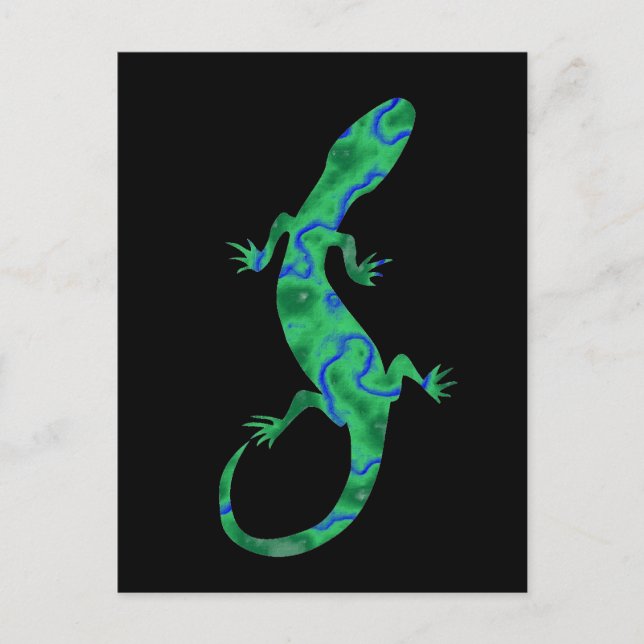 Green Gecko Postcard (Front)