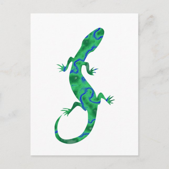 Green Gecko Postcard (Front)