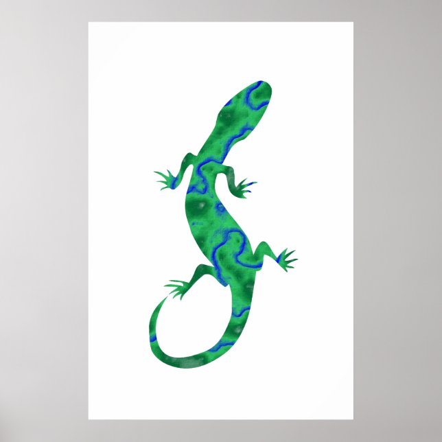 Green Gecko Poster (Front)