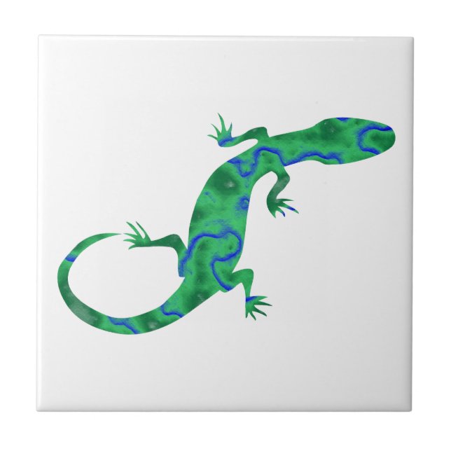 Green Gecko Tile (Front)