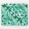 Green gel plate print flowers leaves