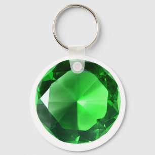 Green Gem Key Ring