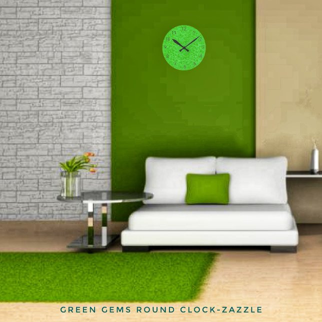 Green Gems  Round Clock (Creator Uploaded)