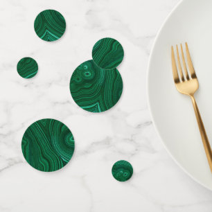 Green gemstone malachite natural stone design confetti
