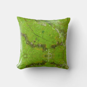 Green Gemstone Stone Texture Cushion Throw Pillow