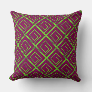 Green Geo Wine Cushion