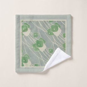 Green Geometric 1915 Hannah Borger Overbeck Bath Towel Set