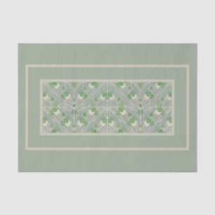 Green Geometric 1915 Hannah Borger Overbeck Tissue Paper