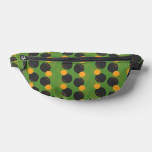Green Geometric Fanny Pack