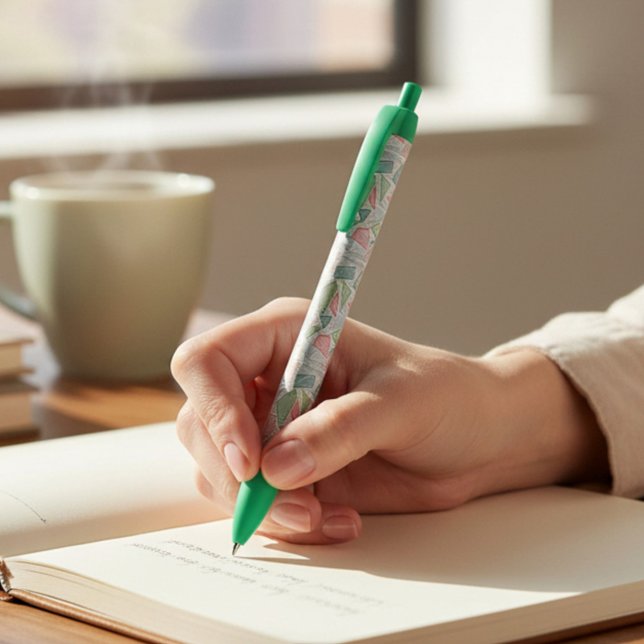 Green Geometric Patterned Pen (Creator Uploaded)