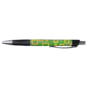 Green Geometric Songwriting Pen