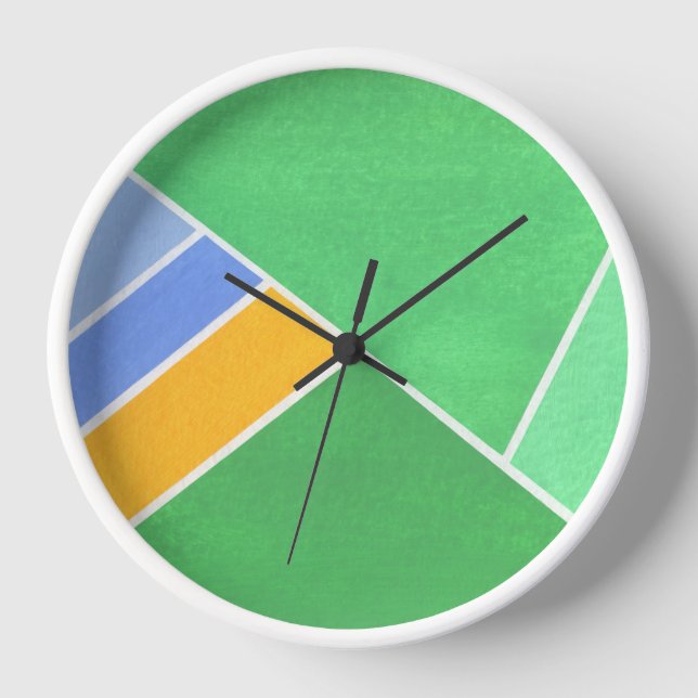 Green Geometry Clock (Front)