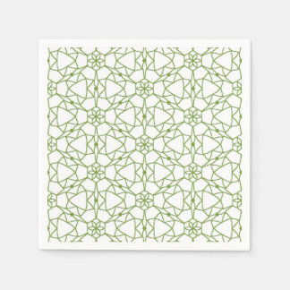 Green Geometry Napkin