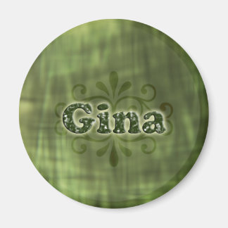 Green Gina Magnet