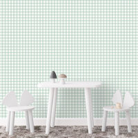 Green gingham check cute simple farmhouse plaid