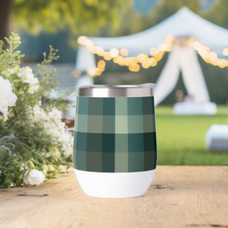 Green Gingham Check Plaid Design