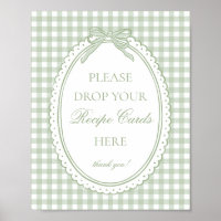 Green Gingham Coquette Bow Share a Recipe