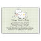 Green Gingham LAMB BABY SHOWER BOOK REQUEST CARD