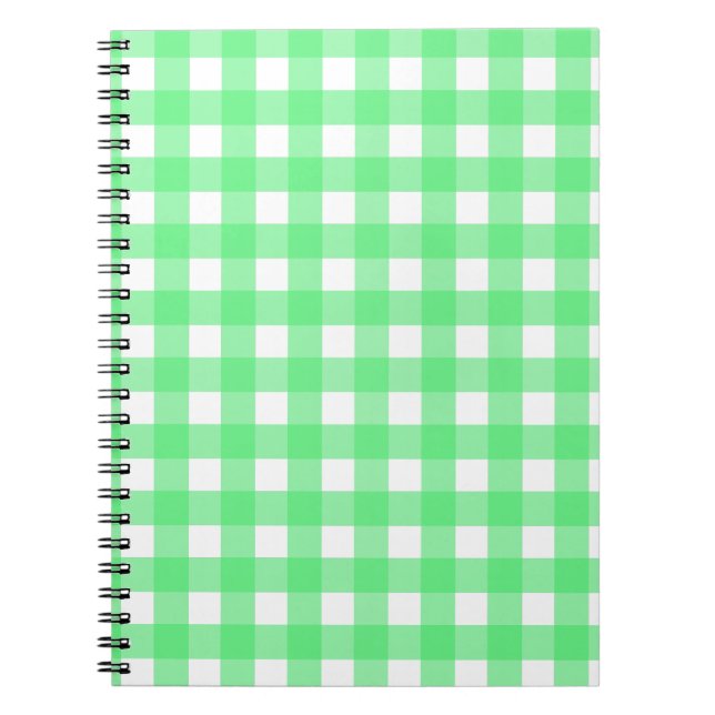 Green gingham notebook (Front)