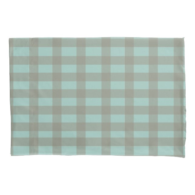 Green Gingham Pillowcase (Front)