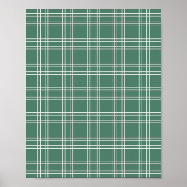 Green Gingham Poster (Front)