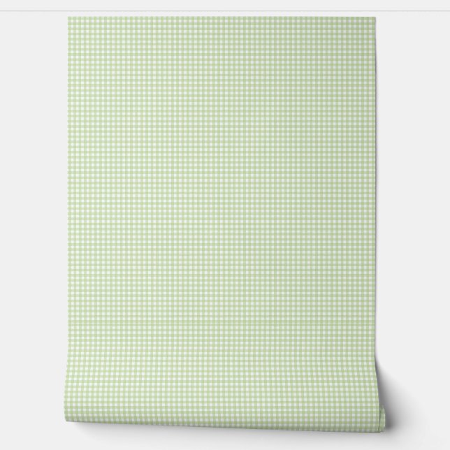 Green Gingham Wall Pattern (Unrolling)