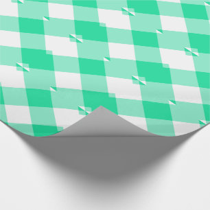 Green Gingham Wrapping Paper