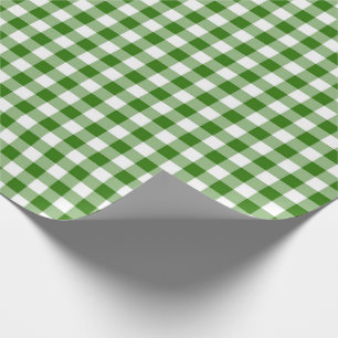 Green Gingham Wrapping Paper