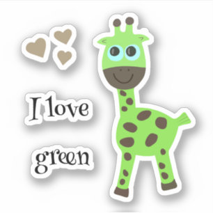 Green giraffe