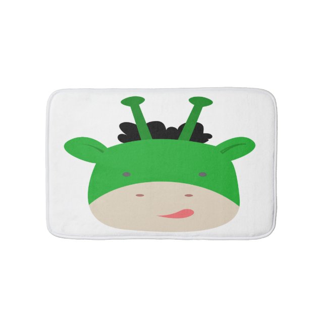 Green Giraffe Bath Mat (Front)