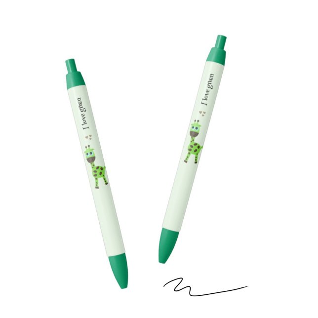 Green giraffe black ink pen (Creator Uploaded)