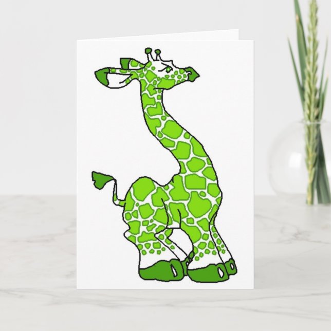 Green Giraffe Card (Front)