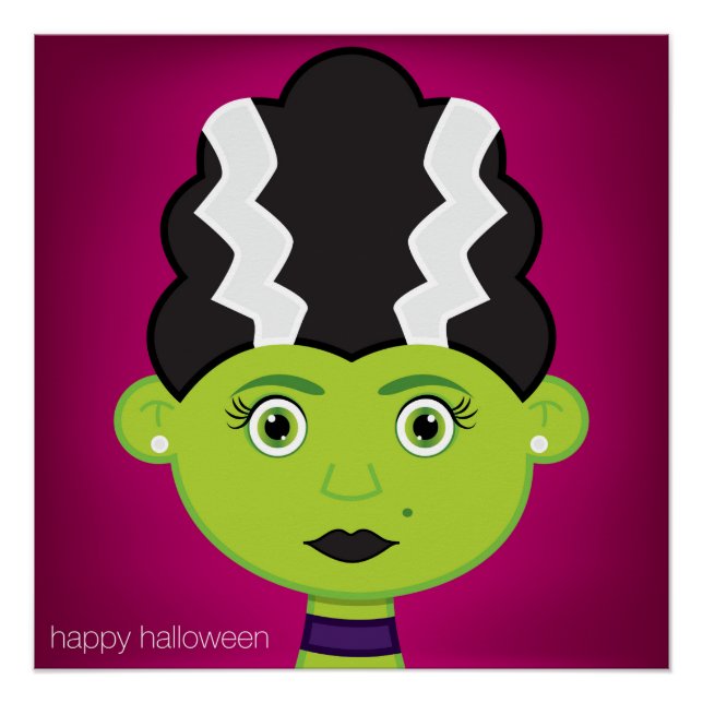 Green girl monster poster (Front)