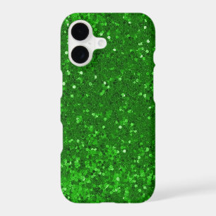 Green glam sparkling glitter pattern