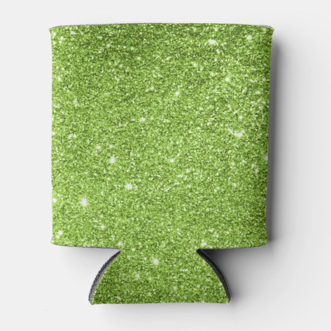 Green Glitter Can Cooler (Front)