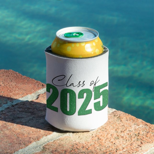 Green Glitter Class of 2025 Can Cooler (In Situ Pool)