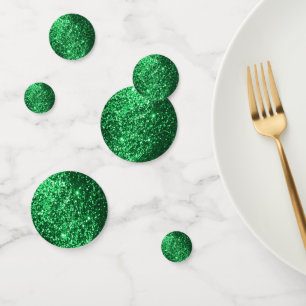 Green Glitter Confetti