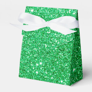 Green Glitter Favour Box