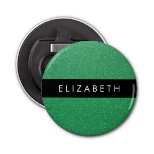 Green Glitter, Glitter Background, Your Name Bottle Opener