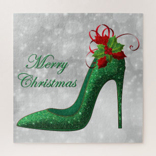 Green Glitter Heels Puzzle