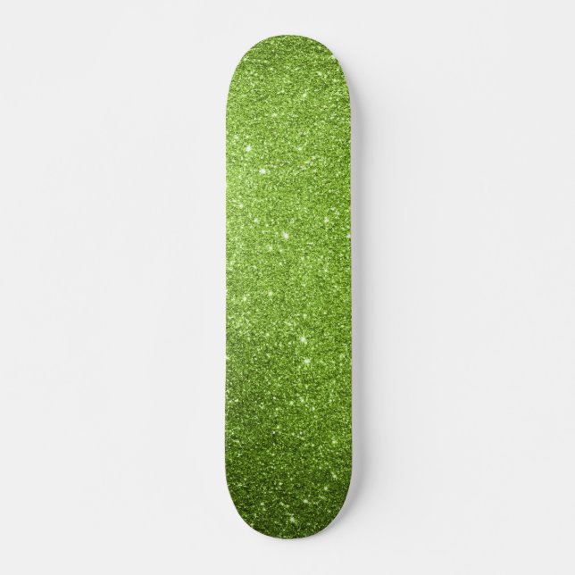 Green Glitter Skateboard (Front)