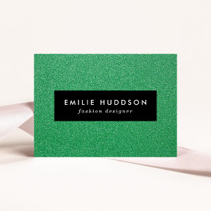 Green Glitter, Sparkle, Glitter Background Business Card