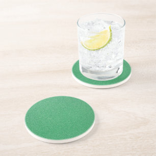 Green Glitter, Sparkle, Glitter Background Coaster
