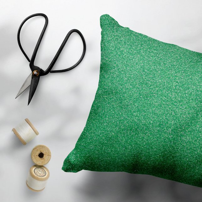 Green Glitter, Sparkle, Glitter Background Decorative Cushion (Creator Uploaded)