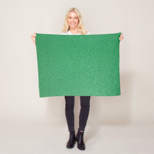 Green Glitter, Sparkle, Glitter Background Fleece Blanket