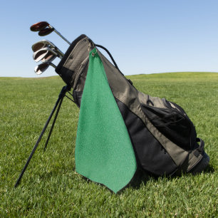 Green Glitter, Sparkle, Glitter Background Golf Towel