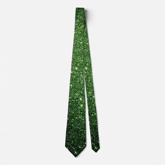 Green Glitter Tie (Front)